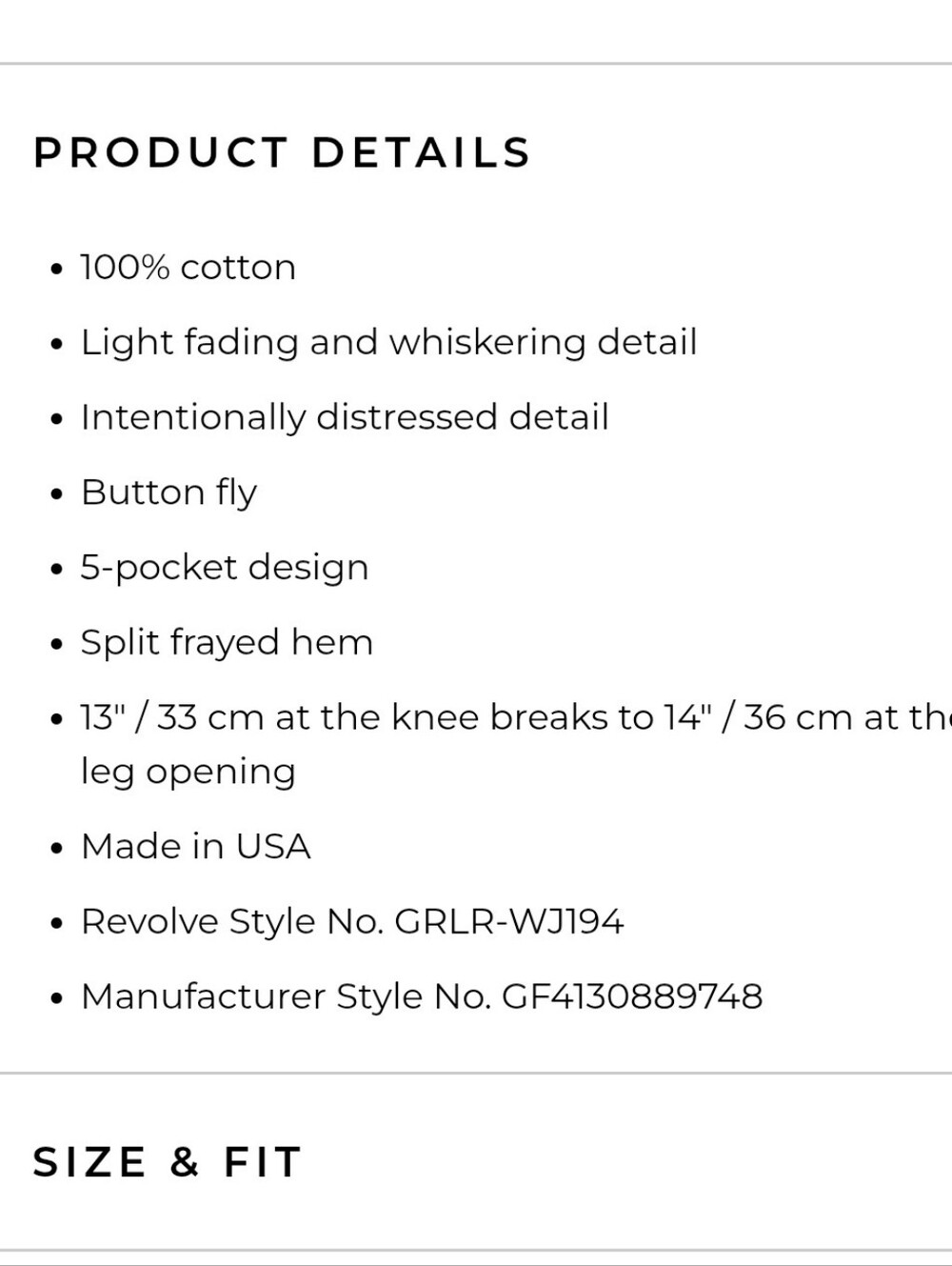 GRLFRND Addison High Rise Split Leg Bootcut Jeans - Picture 9 of 9